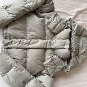 Lululemon Wunder Puff Super-Cropped Jacket – Heathered Raw Linen